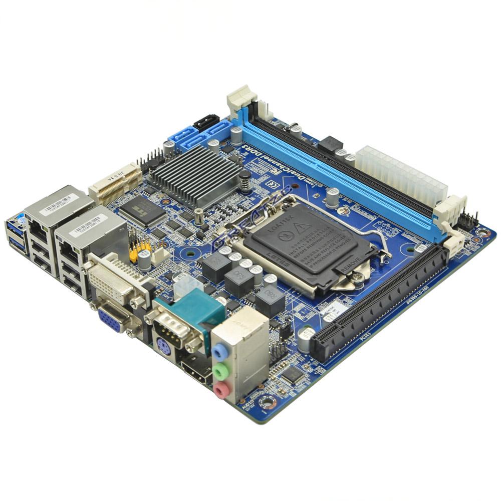 B85MINI ITX工控主板 双网6COM三屏显示 4代CPU